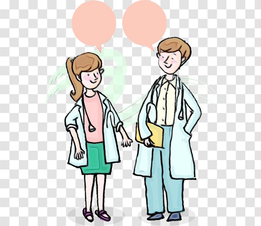 Physician Medicine Clip Art Health Patient - Woman - Conversation Transparent PNG