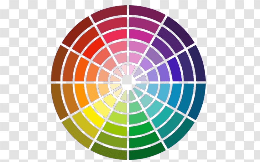 Color Wheel Complementary Colors Scheme Couleurs Chaudes Et Froides - Libellule Transparent PNG