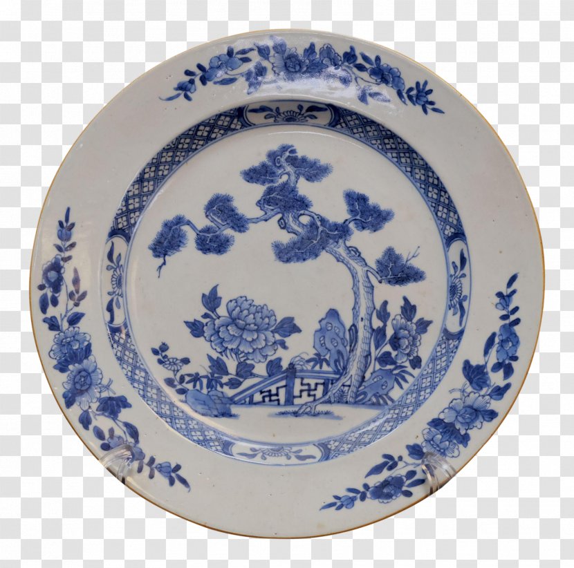 Tableware Blue And White Pottery Porcelain Ceramic Plate - Dishware Transparent PNG