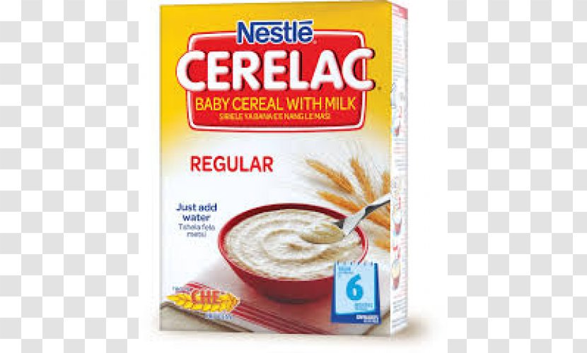 Baby Food Rice Cereal Breakfast Cerelac Nestlé - Milk Transparent PNG