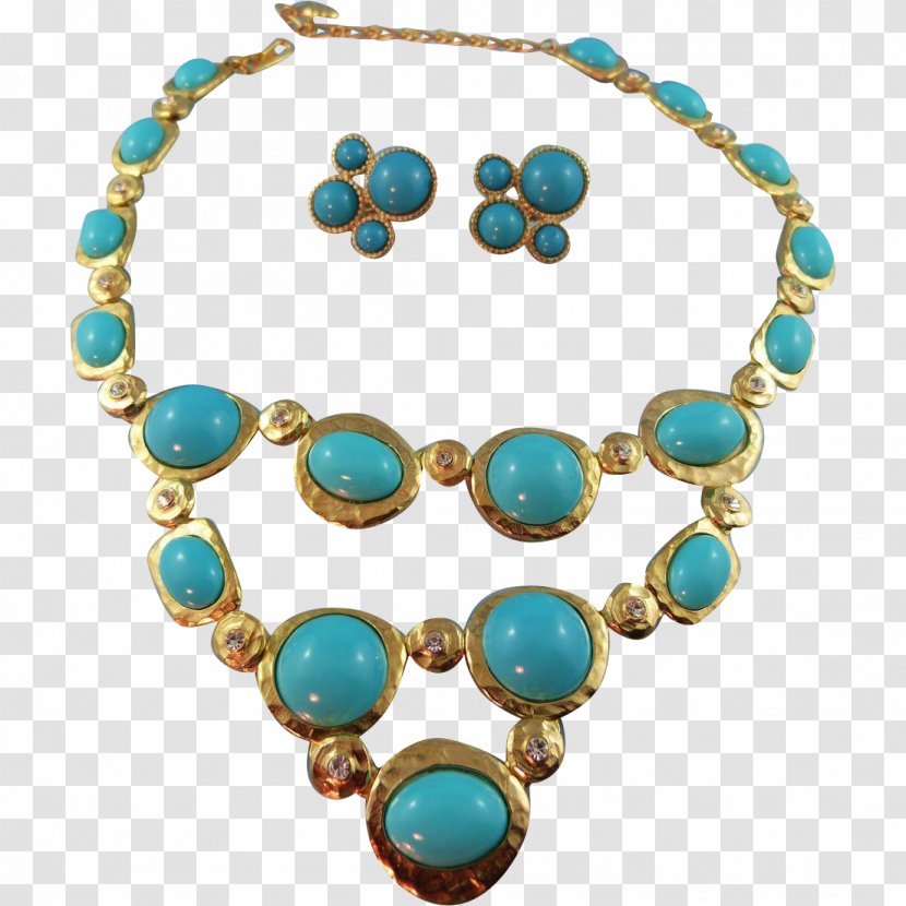 Turquoise Necklace Bead Body Jewellery Chain Transparent PNG