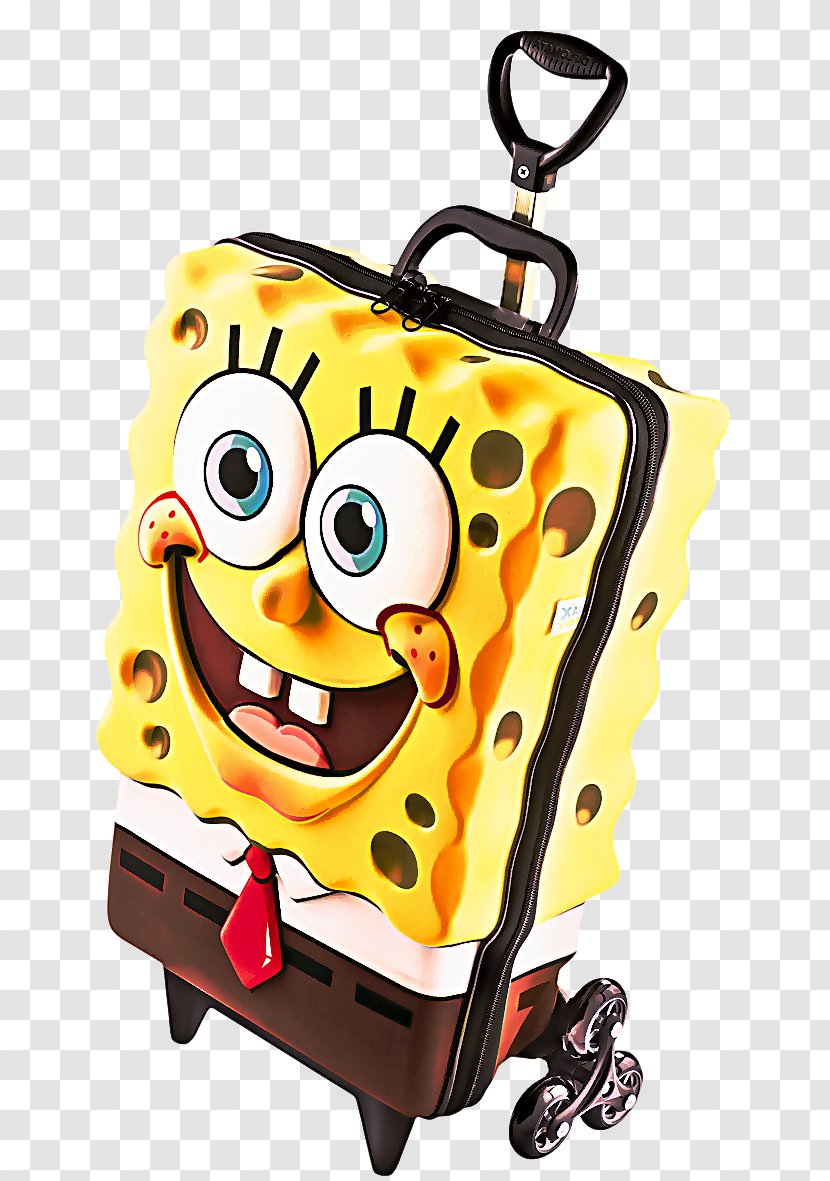 Cartoon Suitcase Yellow Clip Art Rolling Transparent PNG