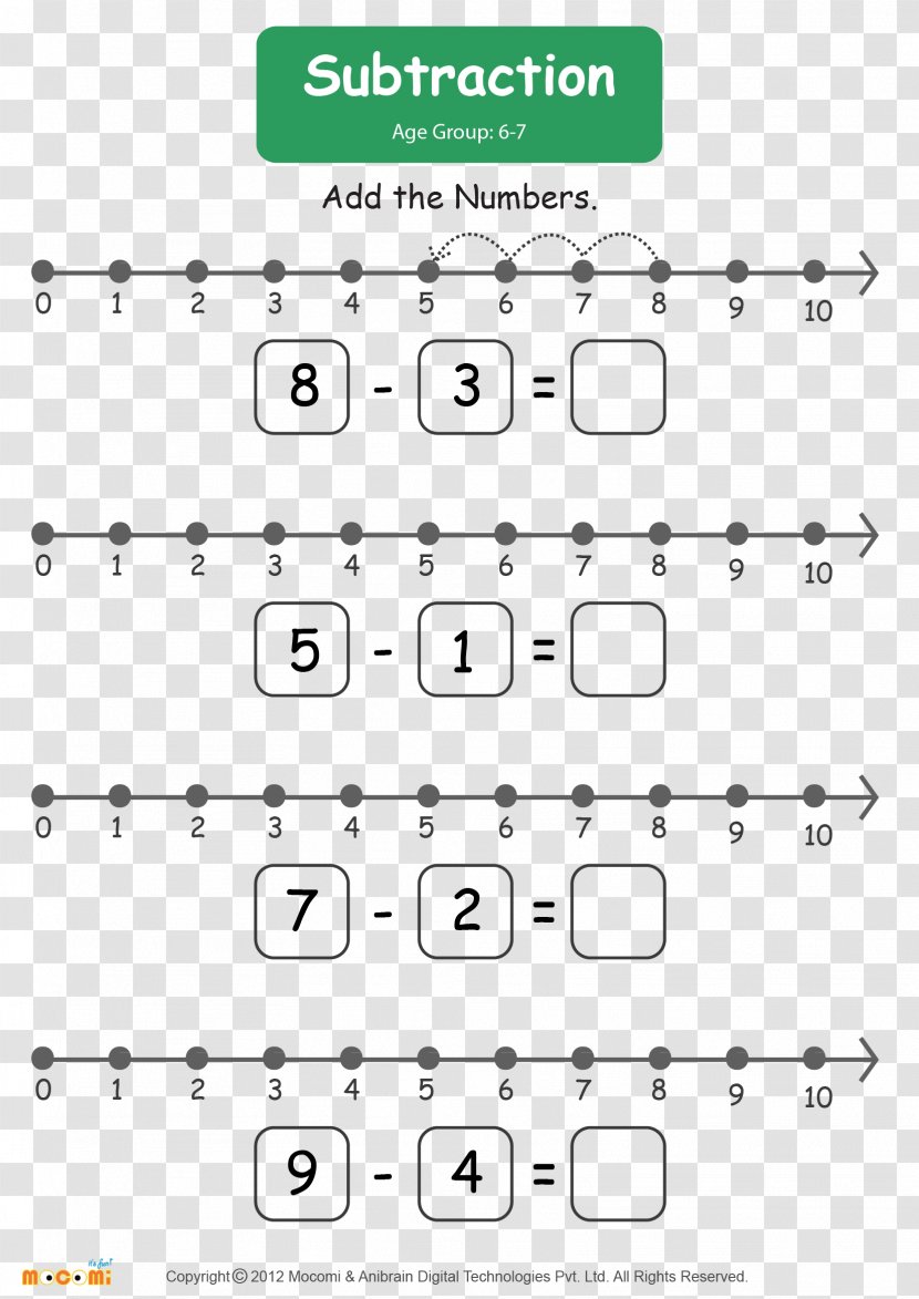 Number Line Mathematics Addition Worksheet Subtraction - Watercolor - Benefits Of Garlic Transparent PNG
