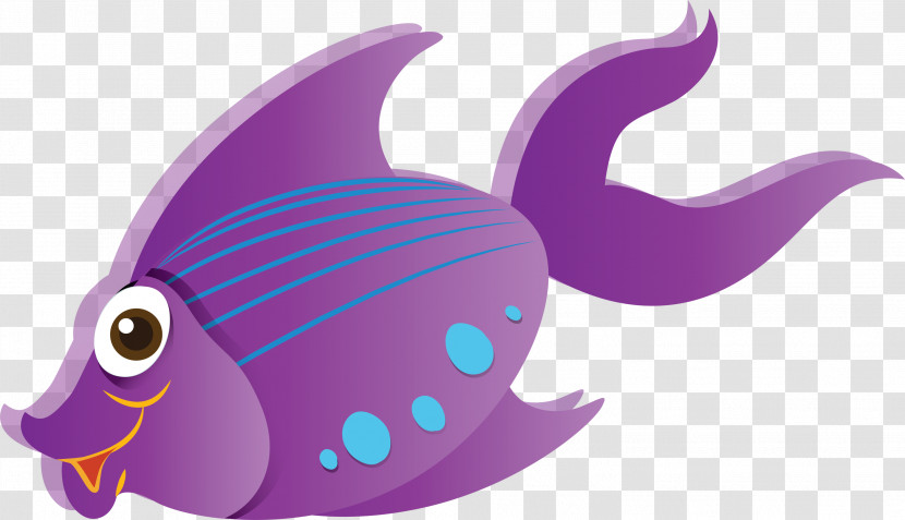 Purple Violet Fish Fish Tail Transparent PNG