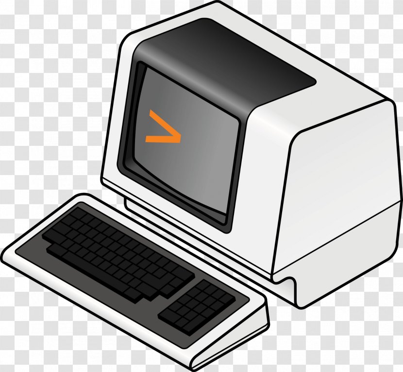 Computer Keyboard Terminal Mainframe Desktop Computers - Vintage Transparent PNG