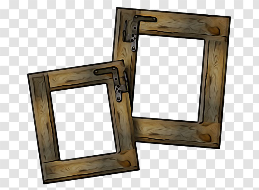 Picture Frames Angle Wood Square Design - Mirror - Window Table Transparent PNG