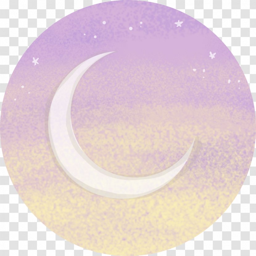 Violet Purple Lilac Circle Crescent - Fasting Month Transparent PNG