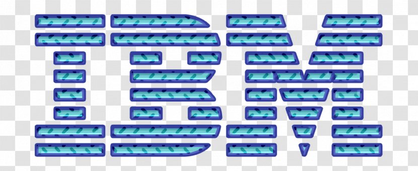 Ibm Icon - Text - Electric Blue Aqua Transparent PNG