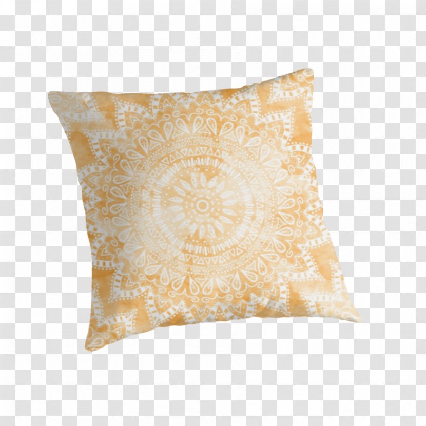 Throw Pillows Cushion Mat Memory Foam - Aqua - Floral Bohemia Transparent PNG