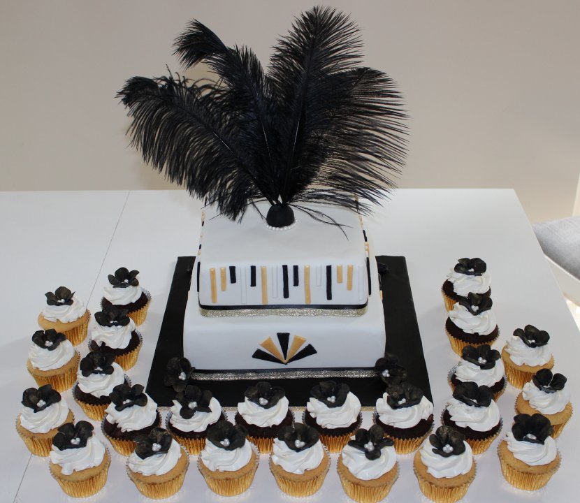 The Great Gatsby Wedding Cake Cupcake Dessert - Cuisine Transparent PNG