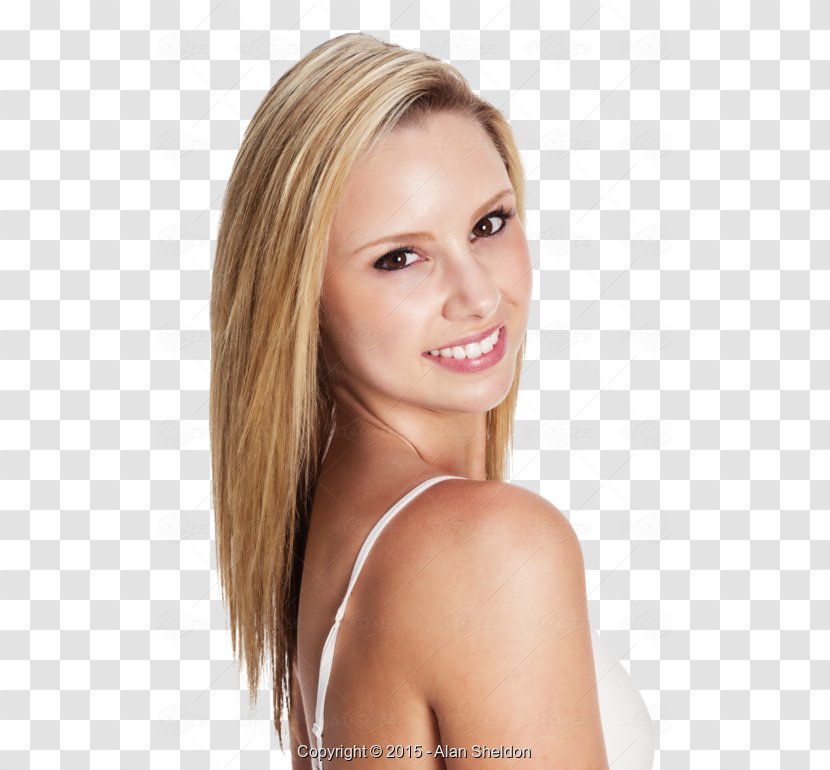 Blond Long Hair Coloring Layered - Ofyoungblondewoman Transparent PNG
