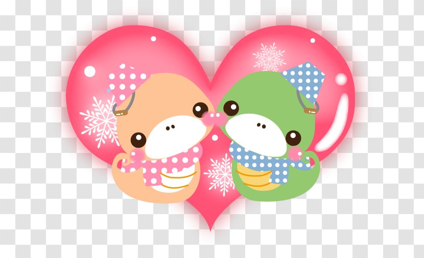 Cartoon Character Valentine's Day Pink M Transparent PNG