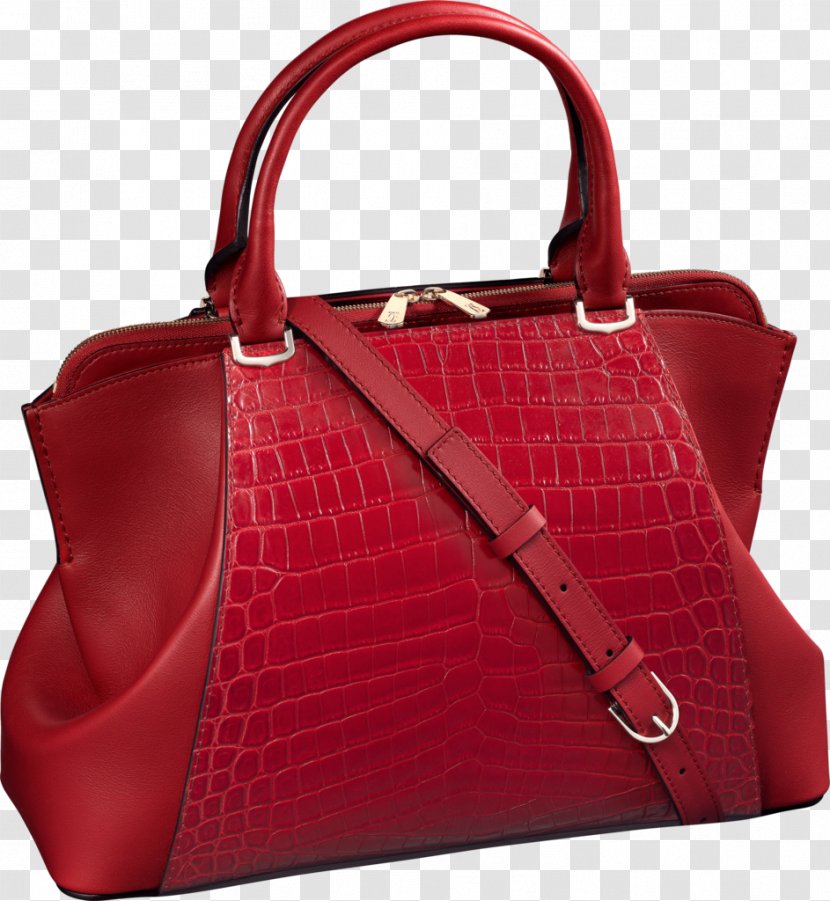 Handbag Cartier Leather Tote Bag - White Transparent PNG