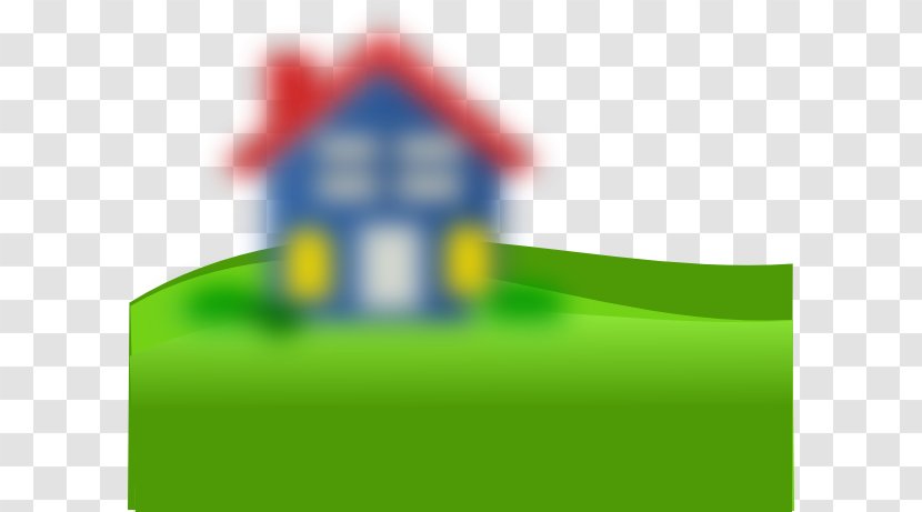 Front Yard House Clip Art - Mowing The Lawn Transparent PNG