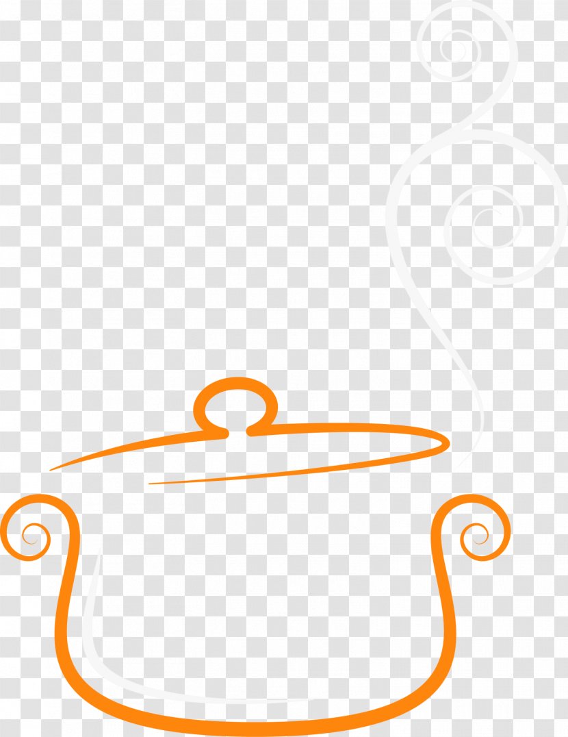 Yellow Pattern - Orange Curve Pot Transparent PNG