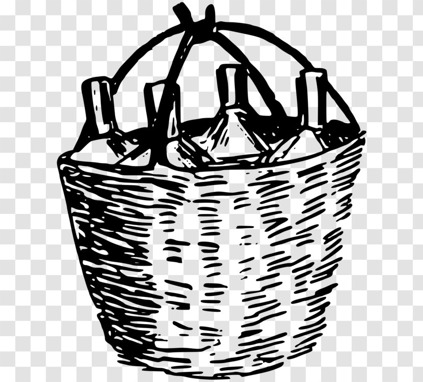 Easter - Blackandwhite - Gift Basket Hamper Transparent PNG