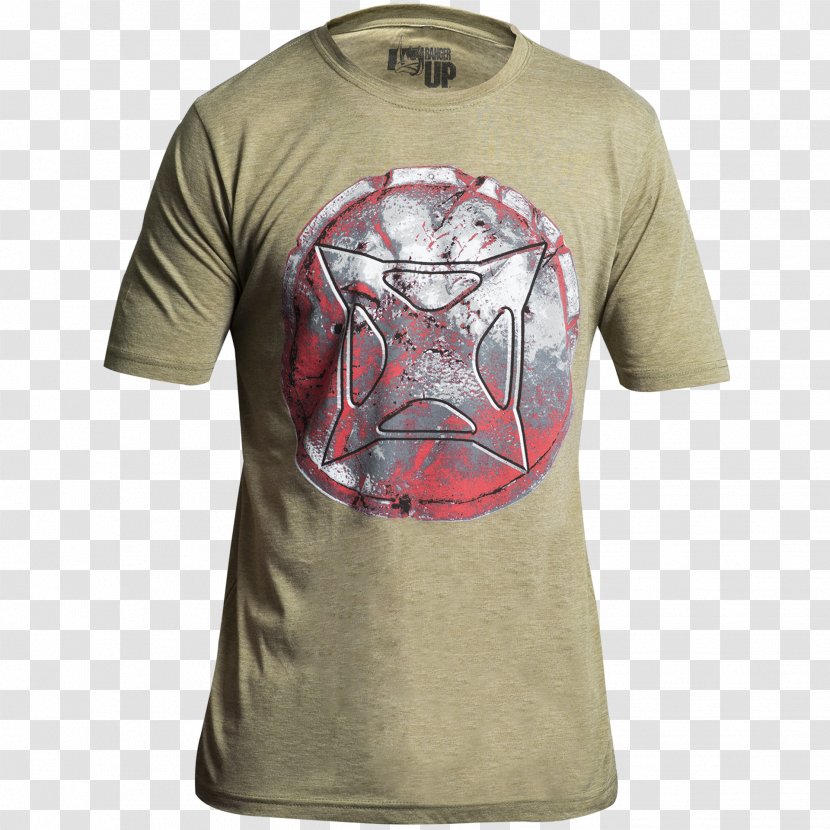 T-shirt Clothing Sleeve サバゲーショップ ドラゴンフォース｜Survival Game Shop DRAGON FORCE - Brand - Shield Suriken Transparent PNG