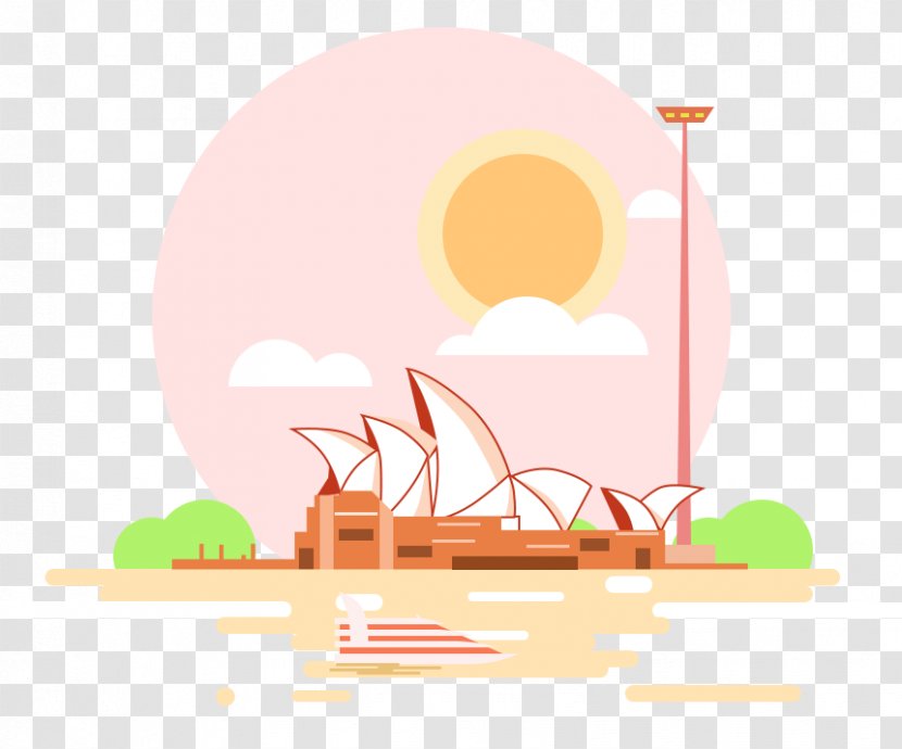 Sydney Opera House Flat Material - Product Transparent PNG