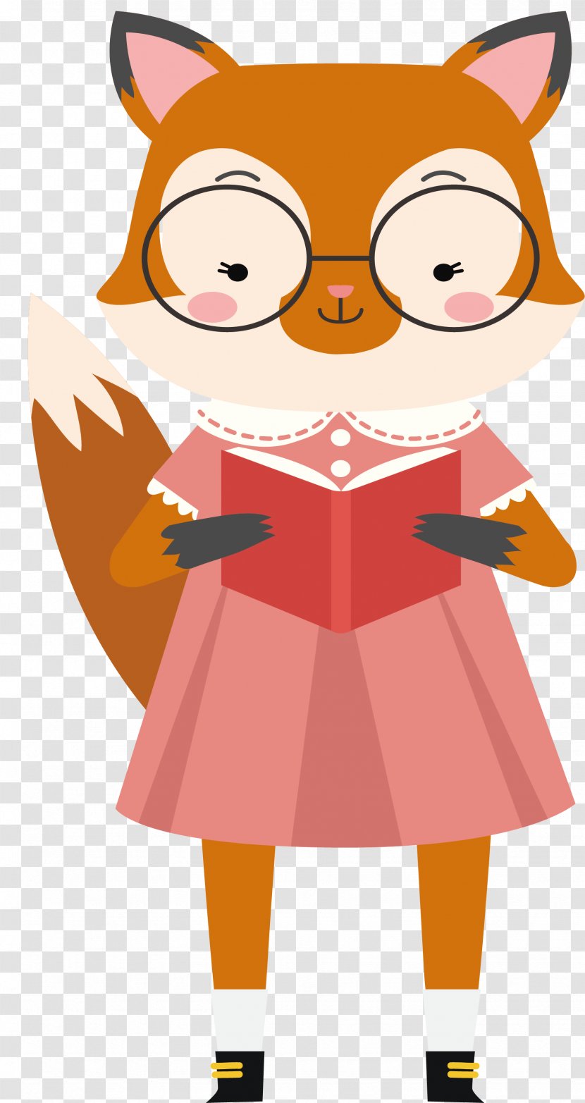 Skirt Illustration - Cartoon - A Little Fox In Transparent PNG