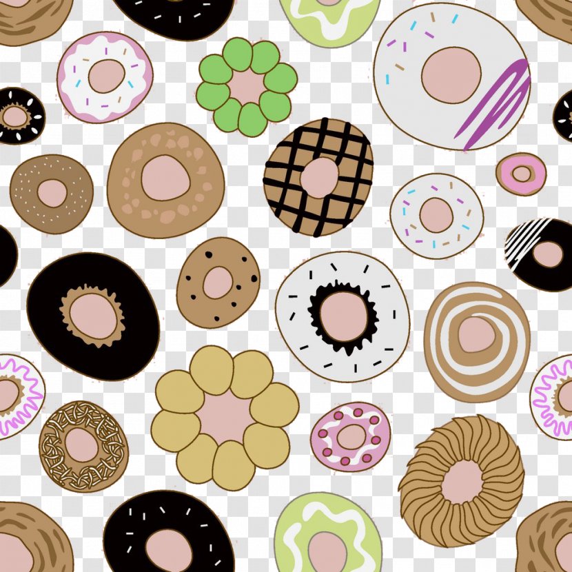 Doughnut Cookie Cartoon Clip Art - Cute Donut Transparent PNG