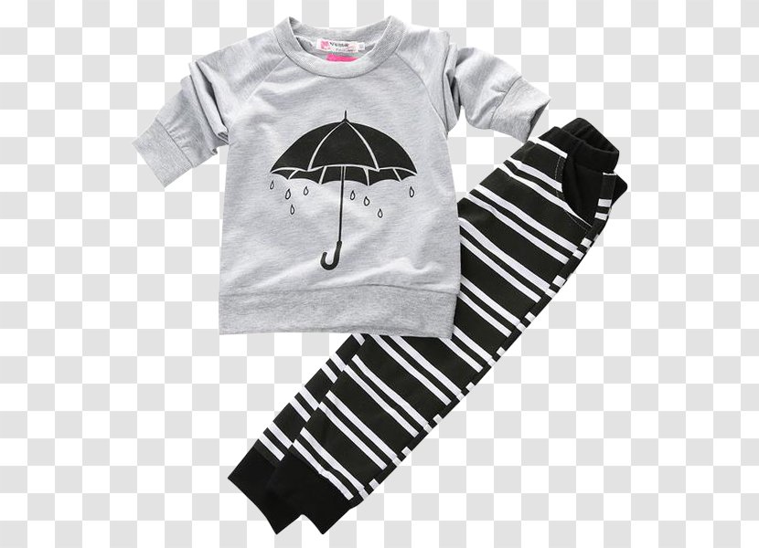 Sleeve T-shirt Baby & Toddler One-Pieces Bluza California - White - Boy With Umbrella Transparent PNG
