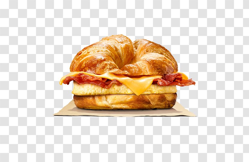 Bacon, Egg And Cheese Sandwich Hamburger Croissant Breakfast - Viennoiserie Transparent PNG