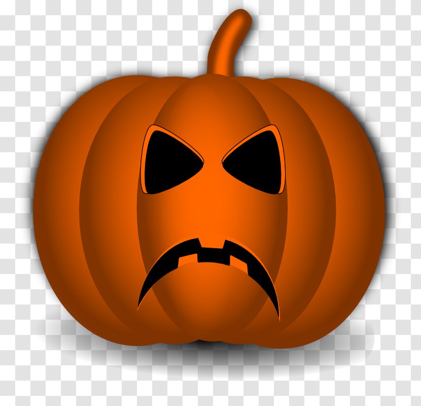 Pumpkin Jack-o'-lantern Halloween Smiley Clip Art - Gourd - Text Pictures Transparent PNG
