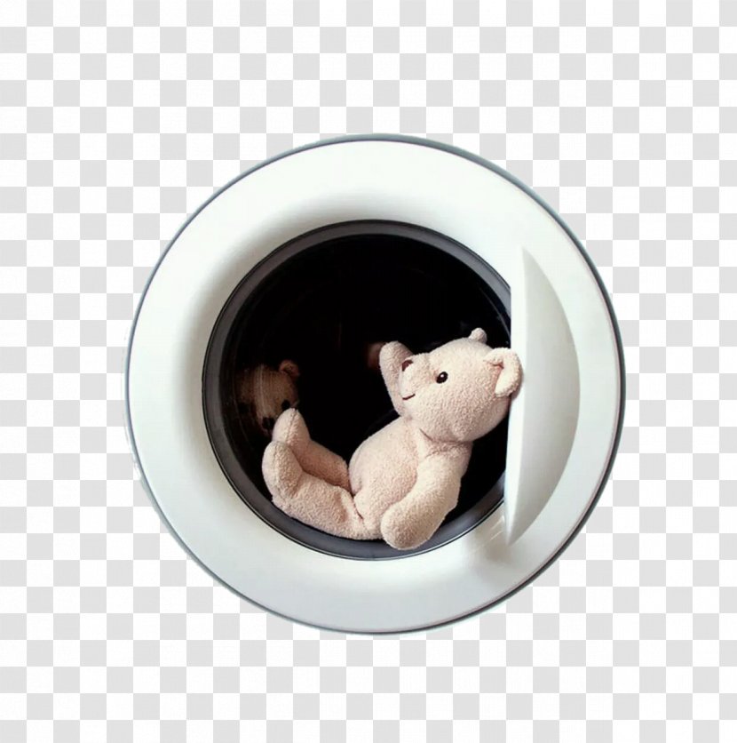 Bear Washing Machine - Flower - Cubs Transparent PNG