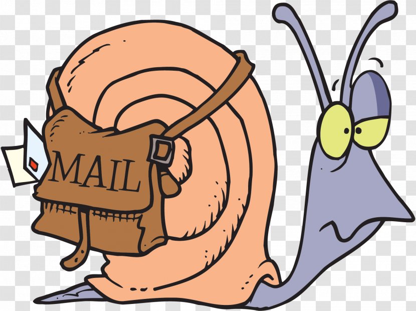Clip Art Snail Mail Email Image - Finger Transparent PNG