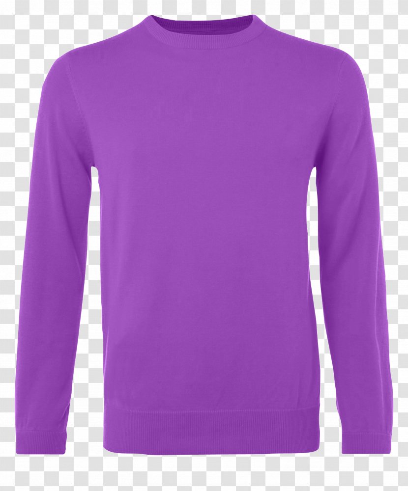 Sweater T-shirt Sleeve Christmas Jumper - Shoulder - Blue Purple Transparent PNG