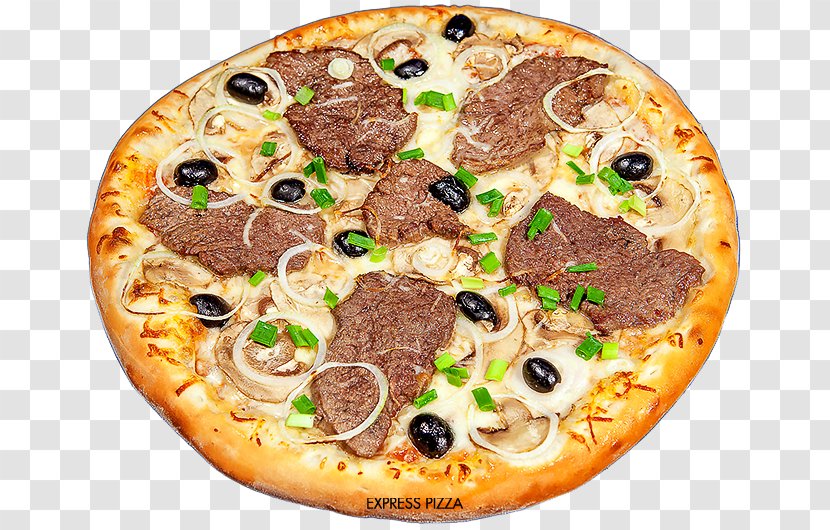California-style Pizza Sicilian American Cuisine Beef - Cheese Transparent PNG