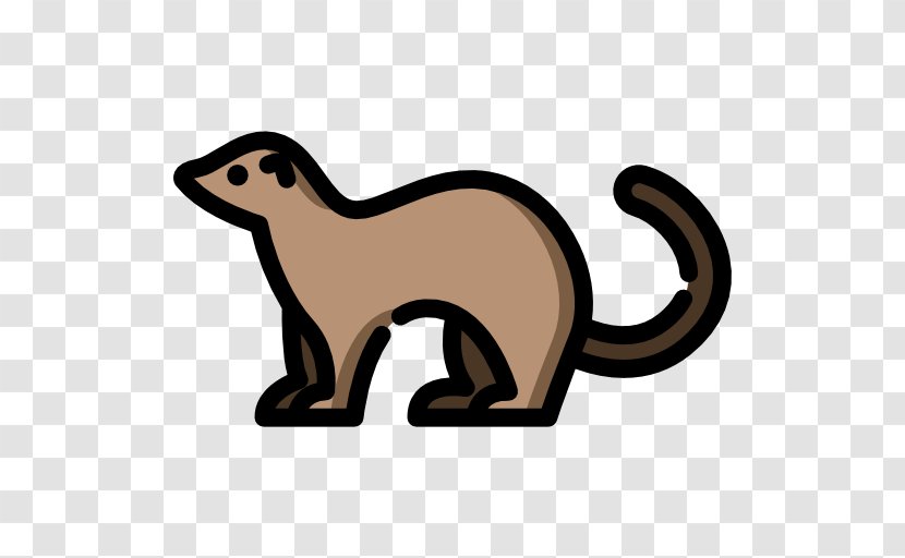Ferret Weasels Cat Clip Art - Terrestrial Animal Transparent PNG