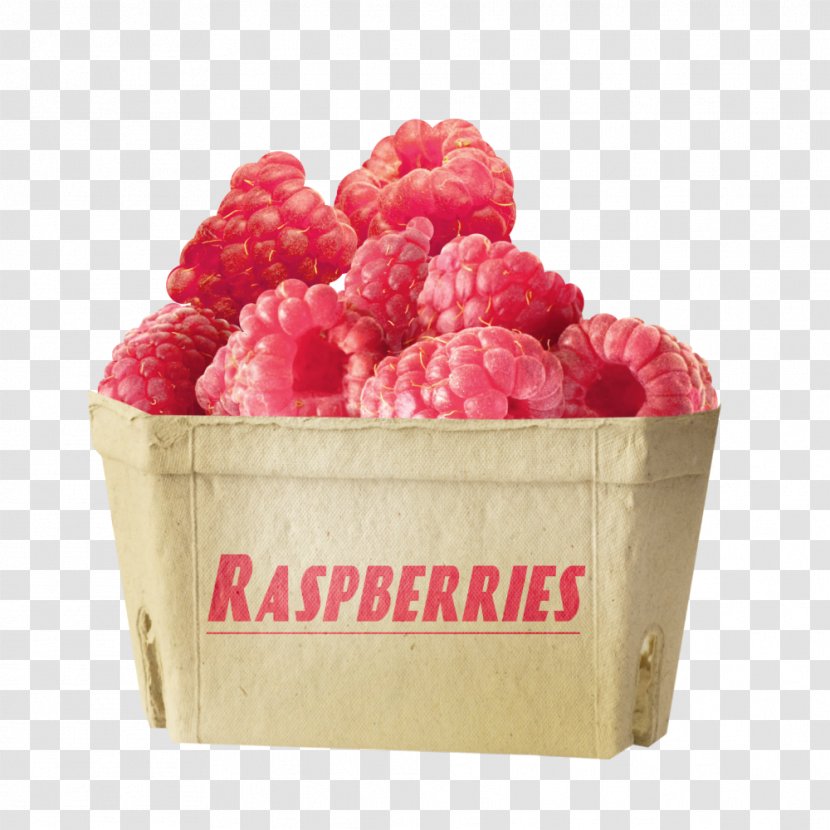 Raspberry Auglis Clip Art - Strawberries - A Box Of Raspberries Transparent PNG