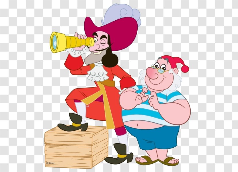Captain Hook Smee Peeter Paan Tinker Bell Wendy Darling - Piracy Transparent PNG
