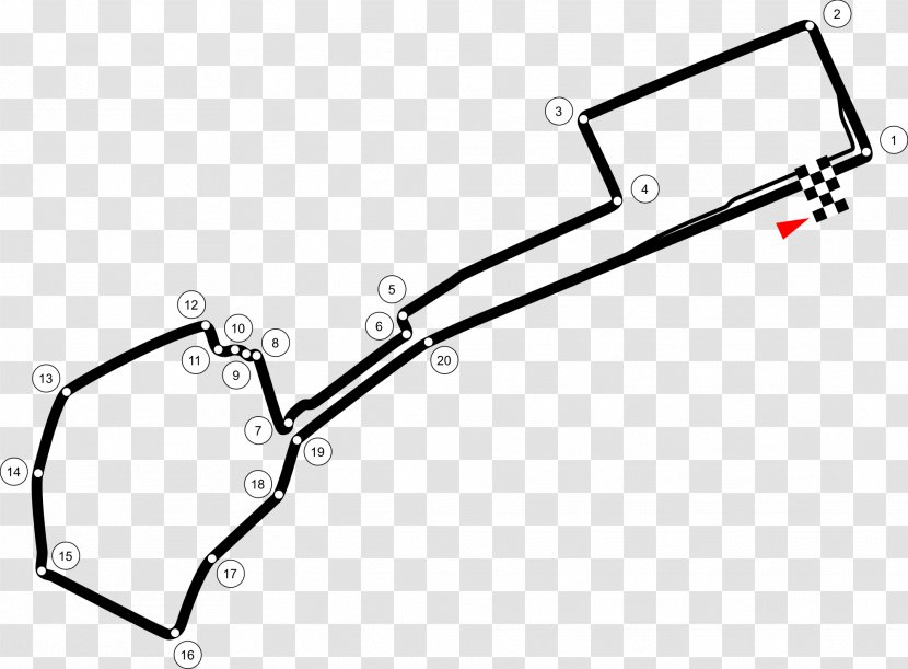 Baku City Circuit Shanghai International Gilles Villeneuve European Grand Prix Bahrain - Race Track Transparent PNG