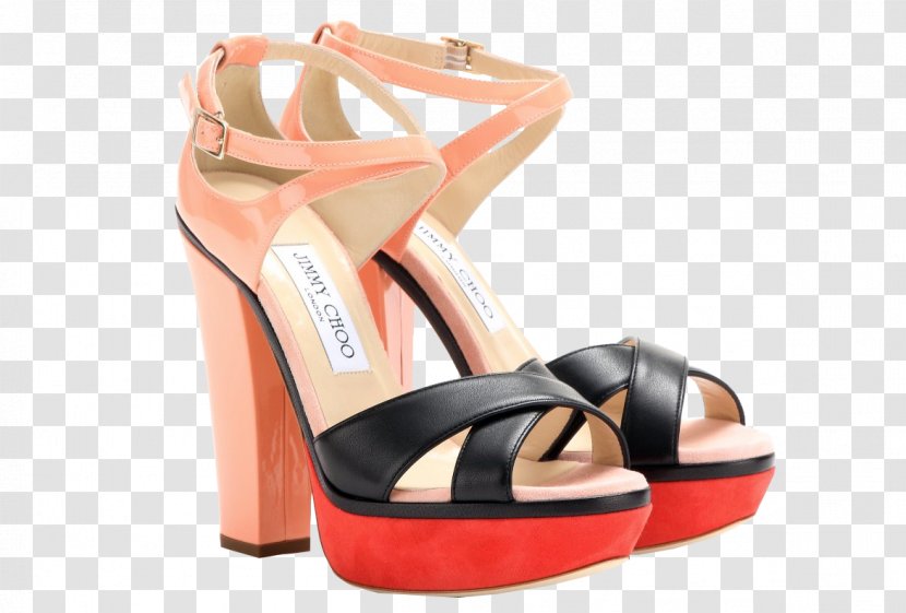 Sandal High-heeled Shoe Court Stiletto Heel - Peach - Platform Shoes Transparent PNG