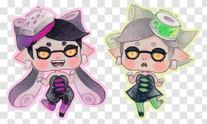 Splatoon Painting Fan Art Drawing - Frame - Squid Sisters Transparent PNG