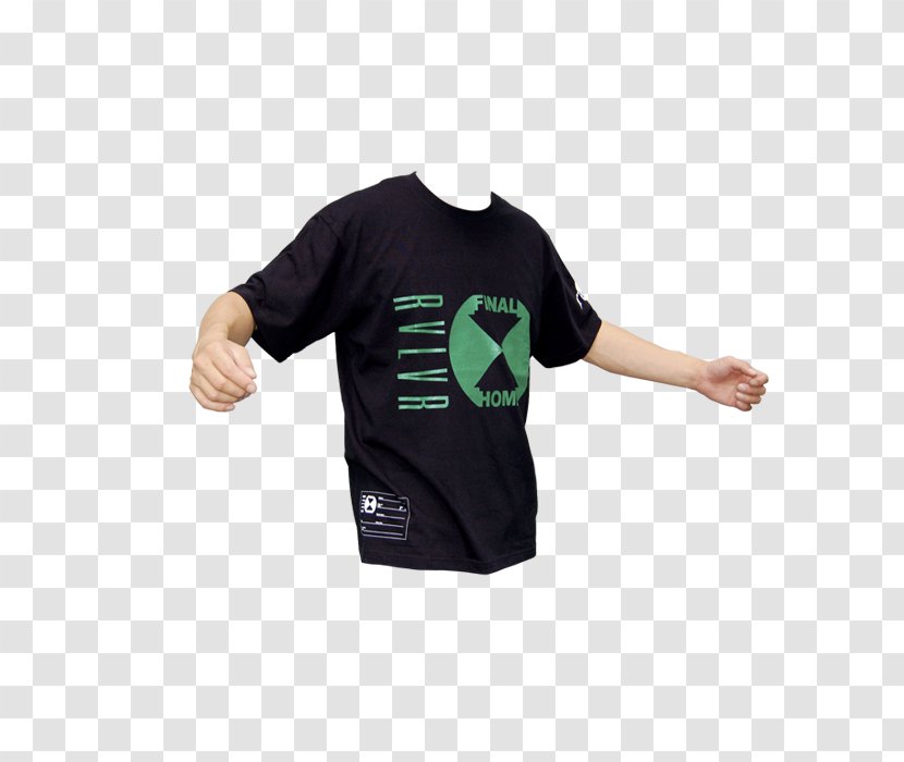 T-shirt Green Sleeve Outerwear Font - Tshirt Transparent PNG