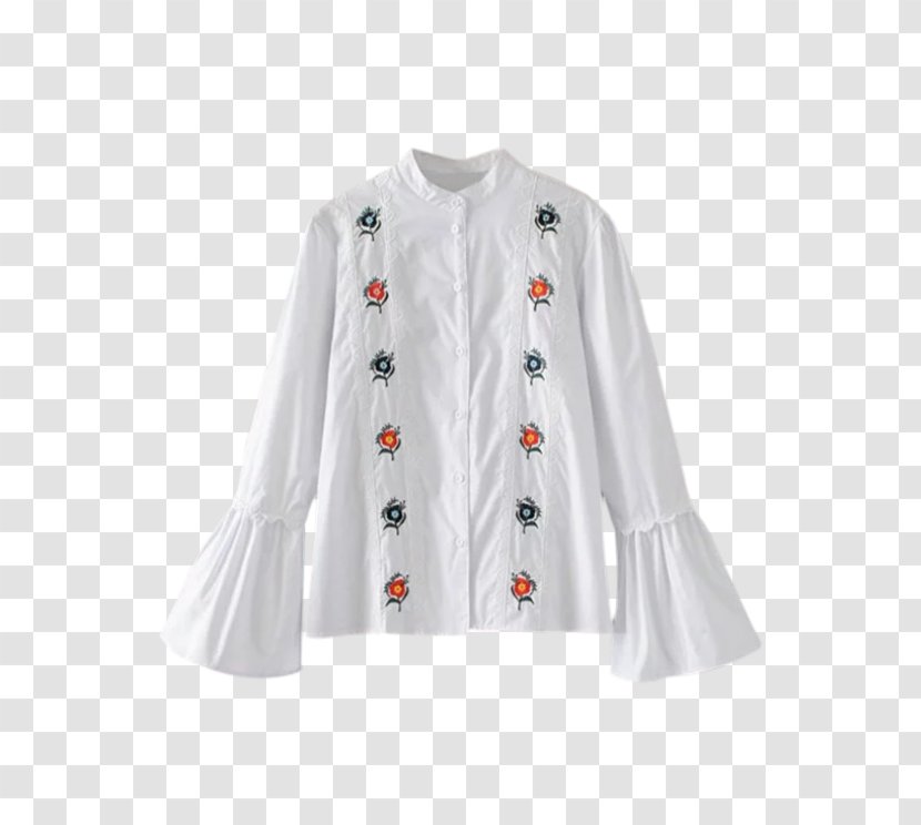 Sleeve Sweater Outerwear Blouse Neck - Clothing - Mandarin Collar Transparent PNG