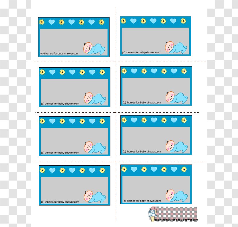 Paper Baby Shower Label Infant Clip Art - Number - Free Borders Transparent PNG