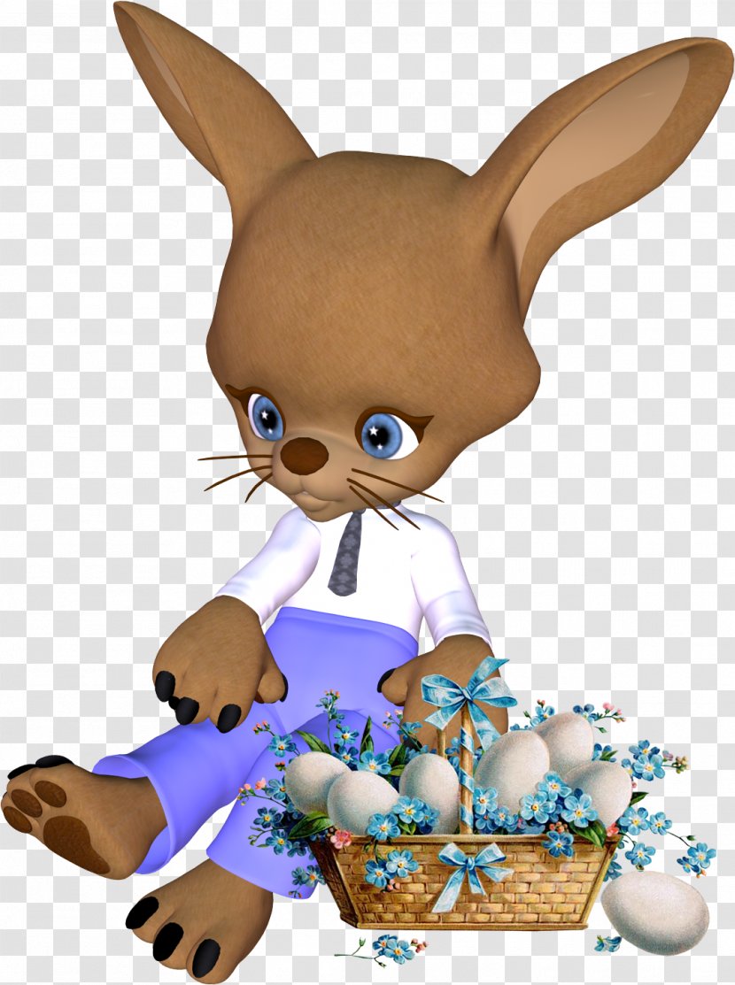 Rabbit Easter Bunny Hare Egg - Tail Transparent PNG