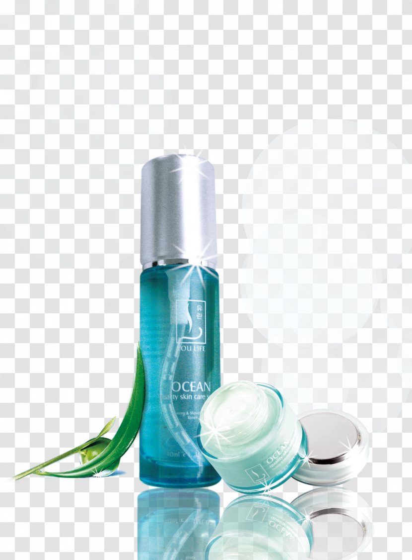 Cosmetics Poster Moisturizer - Glass Bottle - OCEN Moisturizing Cream Milk Transparent PNG