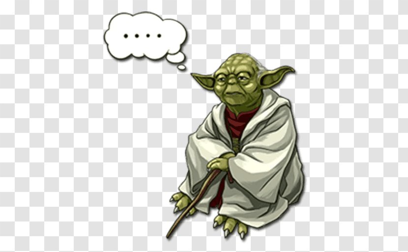 Yoda Telegram Sticker Star Wars Kik Messenger Transparent PNG