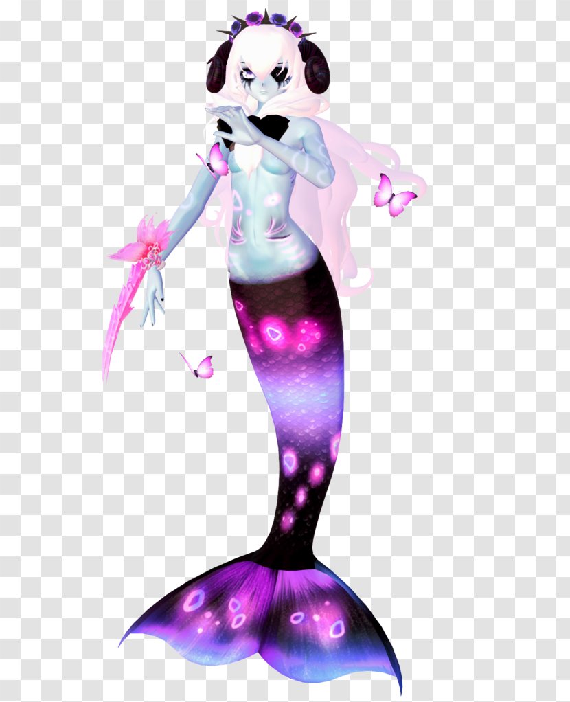 Mermaid Cartoon Figurine Joint - Fictional Character Transparent PNG