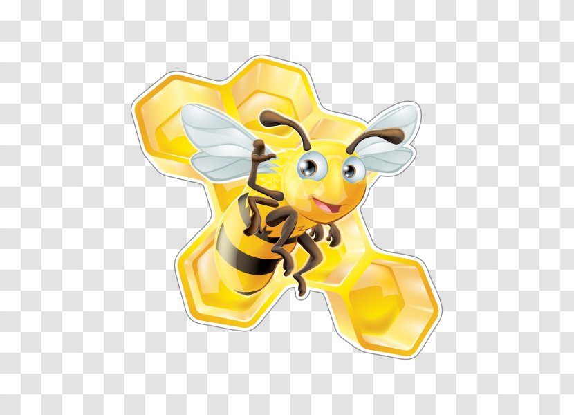 Bee Vector Graphics Honeycomb Clip Art Image - Membrane Winged Insect Transparent PNG