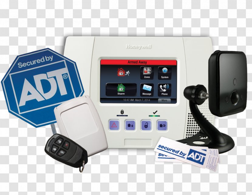 Home Security ADT Services Alarms & Systems Computer Monitors Panic Button - Adt - Safety Alarm Transparent PNG
