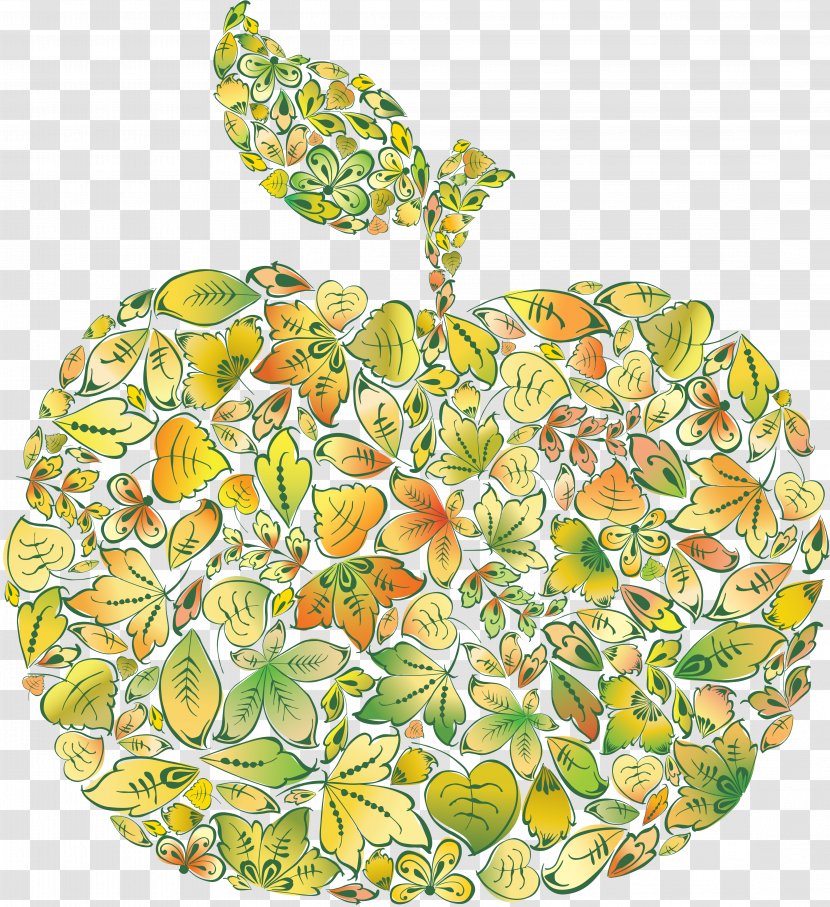 Apple Collage Leaf - Aquarium Decor Transparent PNG