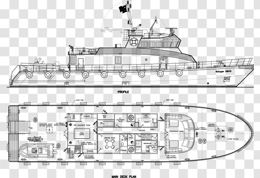 Fireboat Ship Patrol Boat Watercraft - Amphibious Transport Dock - Ships And Yacht Transparent PNG