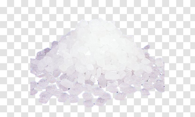 Fleur De Sel Crystal Sodium Chloride Lilac Salt - Table Sugar - White Rock Transparent PNG