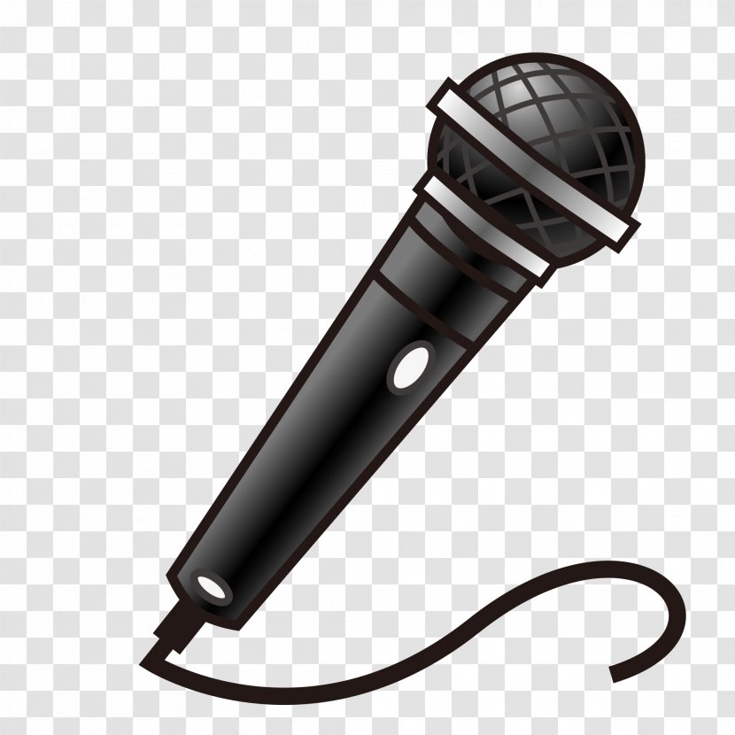 Microphone Emoji Singing Wikimedia Commons - Silhouette Transparent PNG
